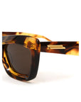 Bottega Veneta Brown Acetate Sunglasses