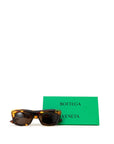 Bottega Veneta Brown Acetate Sunglasses