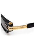 Bottega Veneta Black Acetate Sunglasses