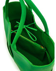 Bottega Veneta Green Leather Handbag