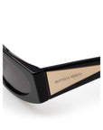 Bottega Veneta Black Acetate Sunglasses