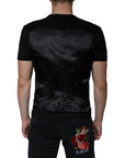 Dolce & Gabbana Black Wool Formal Dress Men Waistcoat Vest