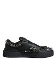 Dolce & Gabbana Black Studded Low Top Men Sneakers Shoes