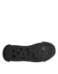 Dolce & Gabbana Black Logo Lace Up Low Top NS1 Sneakers Shoes