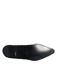 Dolce & Gabbana Black Embellished Suede Derby Formal Shoes