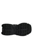 Dolce & Gabbana Black Low Top Space Lace Up Sneakers Shoes