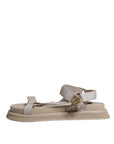 Dolce & Gabbana Beige Nappa Devotion Strap Men Sandals Shoes