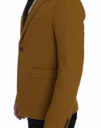 Dolce & Gabbana Elegant Yellow Cotton Blend Casual Blazer