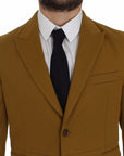 Dolce & Gabbana Elegant Yellow Cotton Blend Casual Blazer