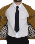 Dolce & Gabbana Elegant Yellow Cotton Blend Casual Blazer
