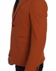 Dolce & Gabbana Elegant Orange Casual Cotton Blend Blazer