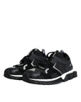 Dolce & Gabbana Black Mesh Sorrento Trekking Sneakers Shoes