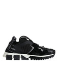 Dolce & Gabbana Black Mesh Sorrento Trekking Sneakers Shoes