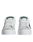 Dolce & Gabbana White Portofino Leather Low Top Sneaker Shoes