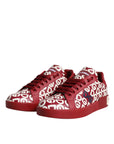 Dolce & Gabbana White Red Leather DG Mania Sneakers Shoes