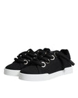 Dolce & Gabbana Black Portofino Low Top Sneakers Shoes