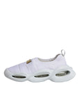 Dolce & Gabbana White Padded Fabric Low Top Sneakers Shoes