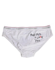 Dsquared² White Cotton Stretch Women Mid Waist Panty Underwear