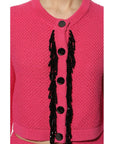 PINKO Fuchsia Cotton Sweater