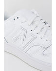 New Balance White Leather Leather Sneaker