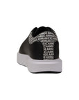 Armani Exchange Black Leather Sneaker