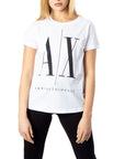 Armani Exchange White Cotton Tops & T-Shirt