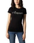 Armani Exchange Black Cotton Tops & T-Shirt