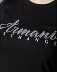 Armani Exchange Black Cotton Tops & T-Shirt