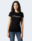 Armani Exchange Black Cotton Tops & T-Shirt