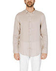 Armani Exchange Beige Linen Shirt