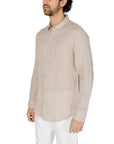 Armani Exchange Beige Linen Shirt