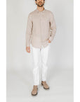 Armani Exchange Beige Linen Shirt