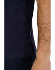 Armani Exchange Blue Cotton Polo Shirt