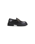 Love Moschino Black Polyethylene Flat Shoe