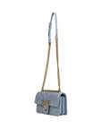 PINKO Blue Leather Handbag