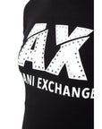 Armani Exchange Black Cotton Tops & T-Shirt