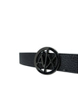 Armani Exchange Black Polyester Belt