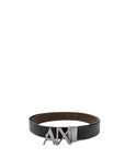 Armani Exchange Black Leather Belt