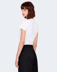 Armani Exchange White Cotton Tops & T-Shirt