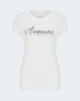 Armani Exchange White Cotton Tops & T-Shirt