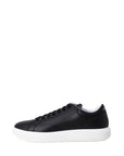 Armani Exchange Black Leather Sneaker