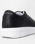 Armani Exchange Black Leather Sneaker