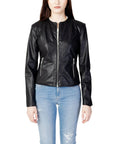 Armani Exchange Black Polyester Jackets & Coat