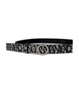 Armani Exchange Gray Polyester Belt
