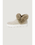 Love Moschino Beige Leather Sneaker
