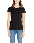 Armani Exchange Black Cotton Tops & T-Shirt