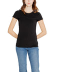 Armani Exchange Black Cotton Tops & T-Shirt