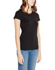 Armani Exchange Black Cotton Tops & T-Shirt