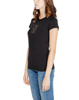Armani Exchange Black Cotton Tops & T-Shirt