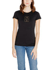 Armani Exchange Black Cotton Tops & T-Shirt